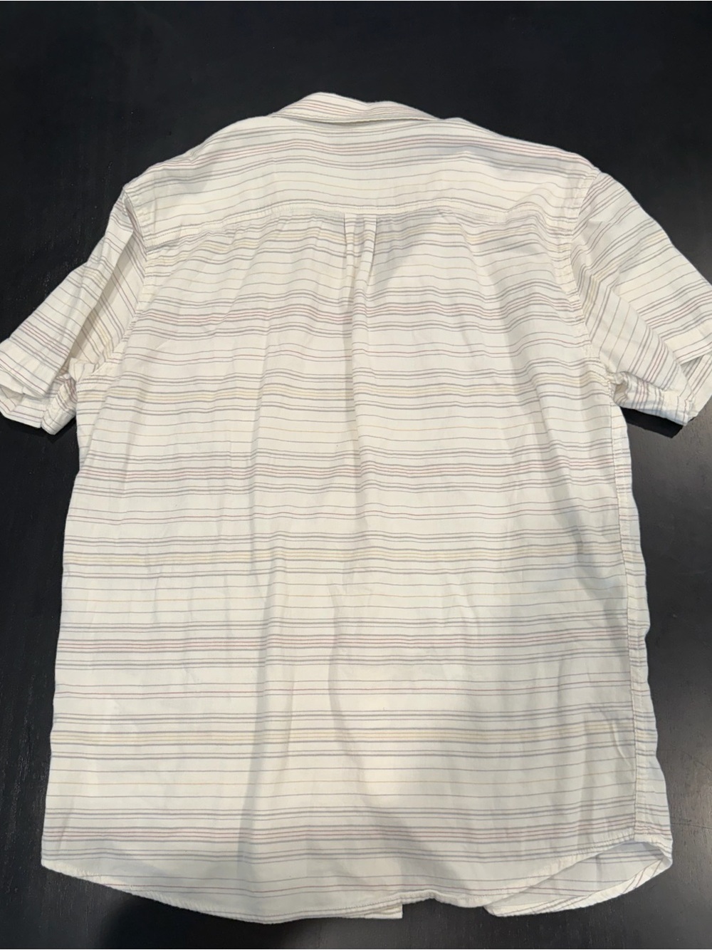 O'Neill Men's Cream White Button-Down with Subtle Stripes - Picture 3 of 3